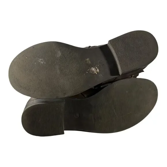 Torrid Women’s Brown Knee High Riding Boots Size 9.5 M Wide Calf Buckles - Picture 9 of 9